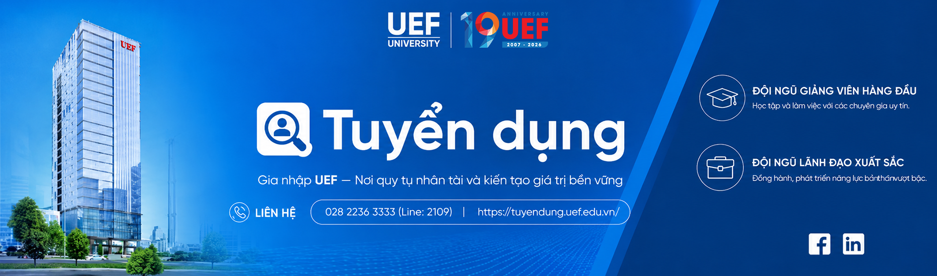 Cổng thông tin tuyển dụng UEF